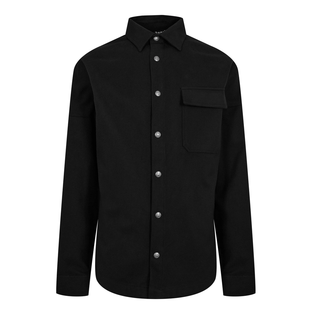 Palm Angels Gothic Overshrt - Black